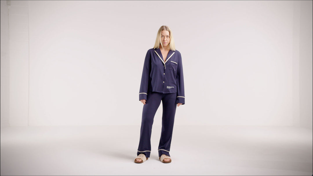 Samin Pyjama Set Midnight Blue