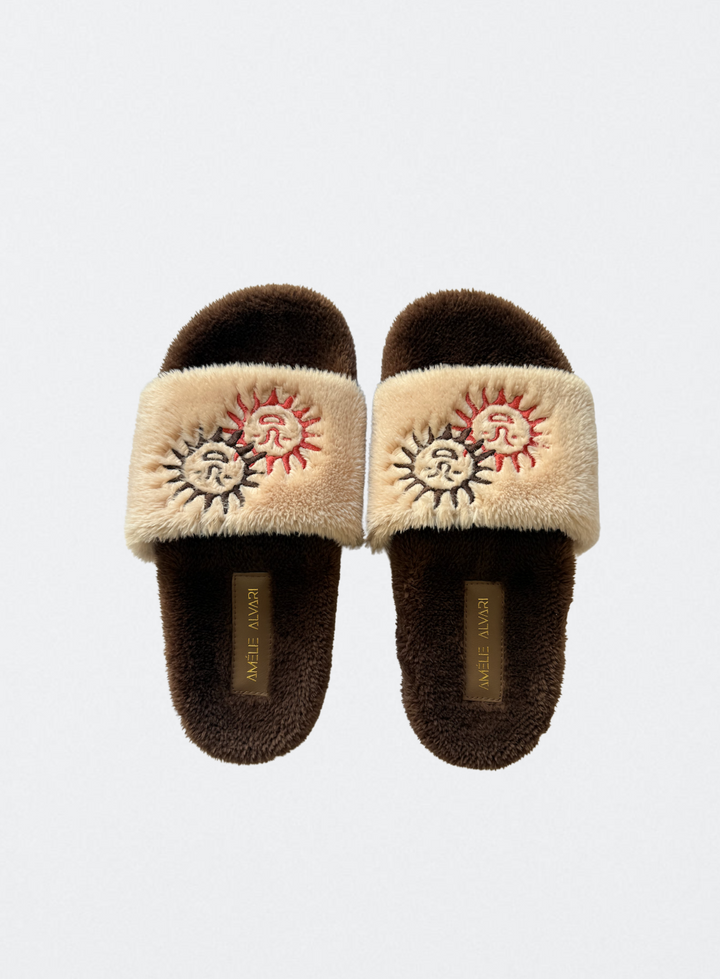 Unity Rays Fleece-Lined Slide Sandals