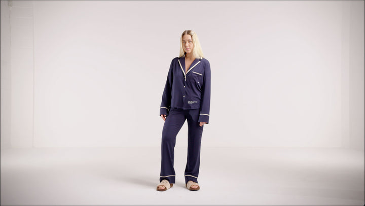 Samin Pyjama Set Midnight Blue