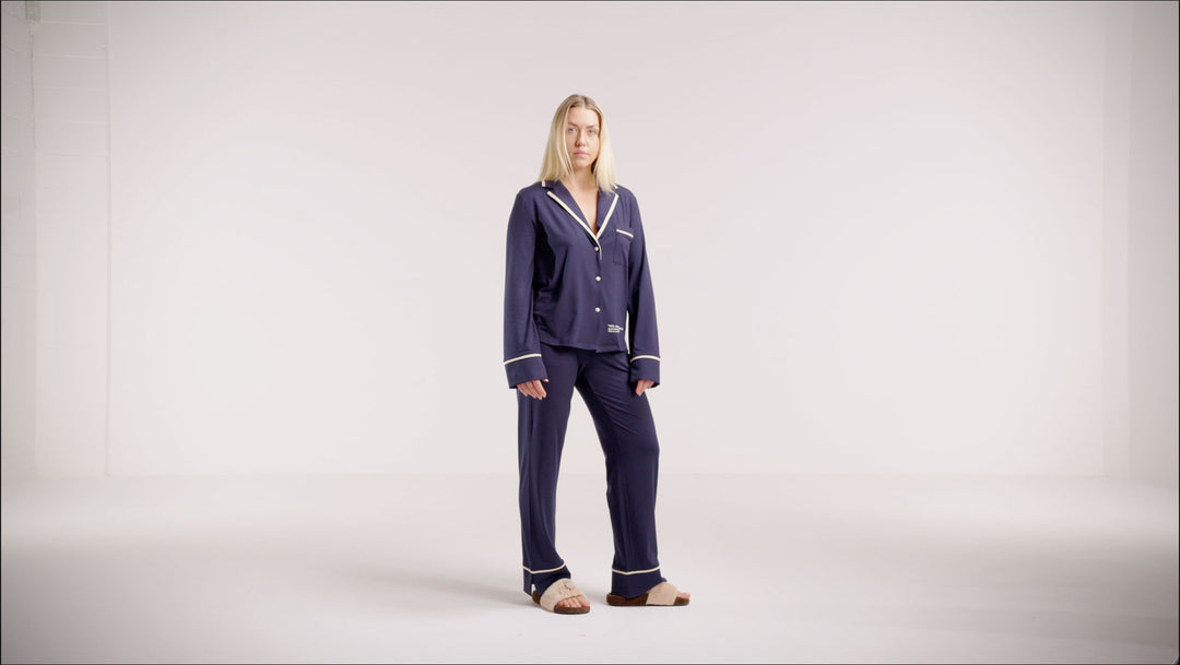 Samin Pyjama Set Midnight Blue