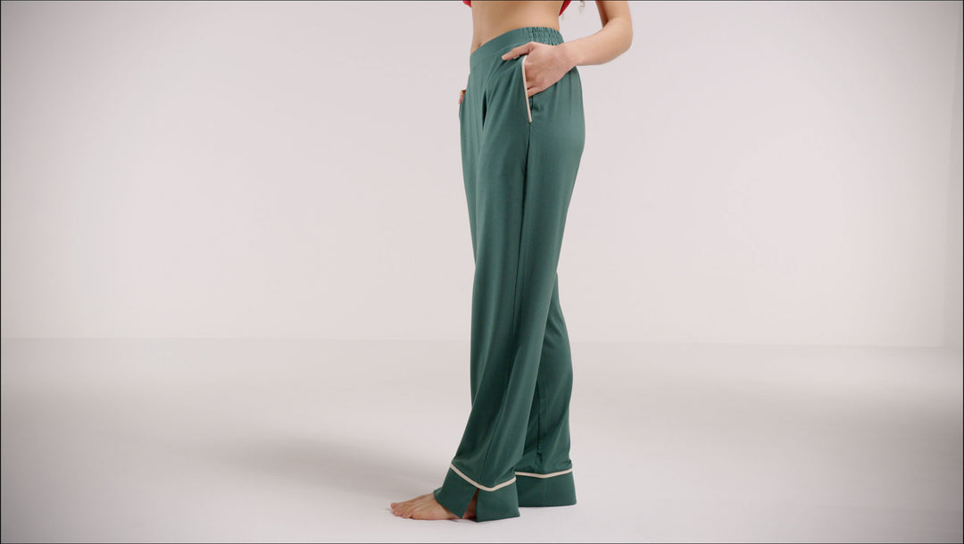 Samin Pyjama Set Dark Sage