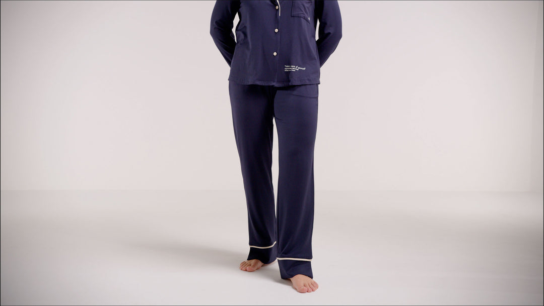 Samin Pyjama Set Midnight Blue